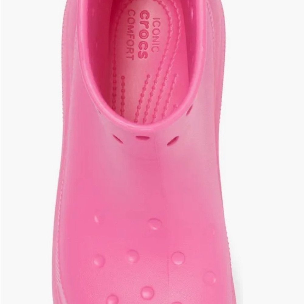 BNWT CROCS Crush Platform Waterproof Boots $80 pink - Picture 7 of 9